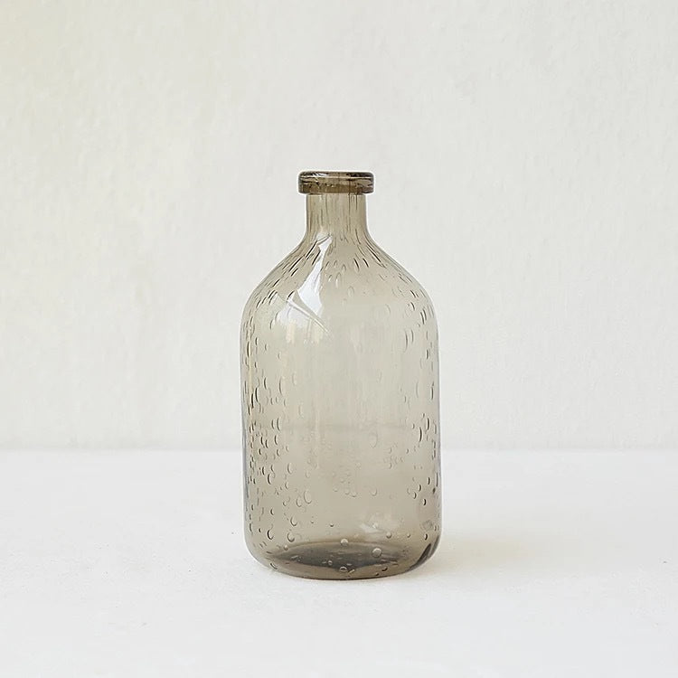 Aesthetic Clear Bubble Glass Flower Vase