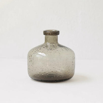 Aesthetic Clear Bubble Glass Flower Vase