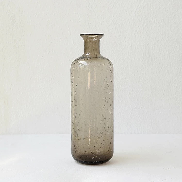 Aesthetic Clear Bubble Glass Flower Vase