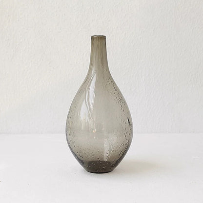 Aesthetic Clear Bubble Glass Flower Vase