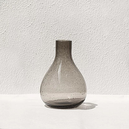 Aesthetic Clear Bubble Glass Flower Vase