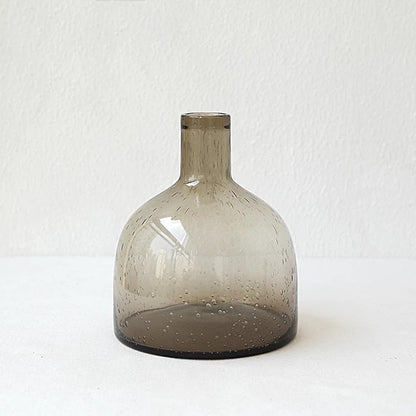 Aesthetic Clear Bubble Glass Flower Vase