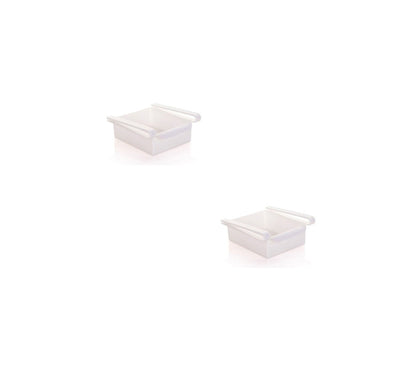 Hanging Plastic Refrigerator Shelf Storage Rack