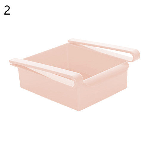 Hanging Plastic Refrigerator Shelf Storage Rack