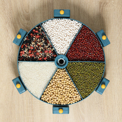 Rotating Grain Storage Box Wall-Mounted Container