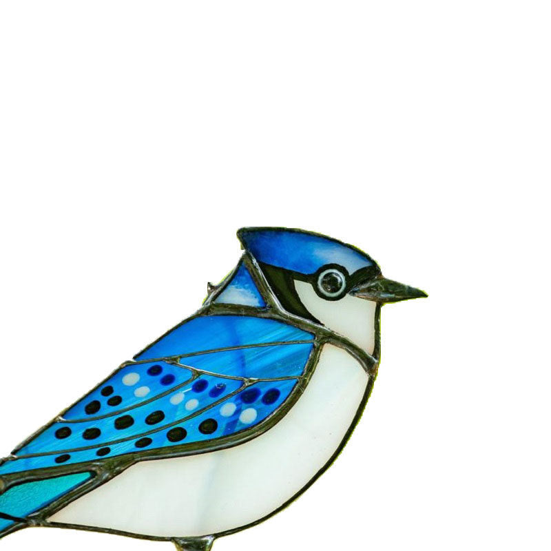 Kawaii Metal Bird Wall Decor Indoor Art Sculpture