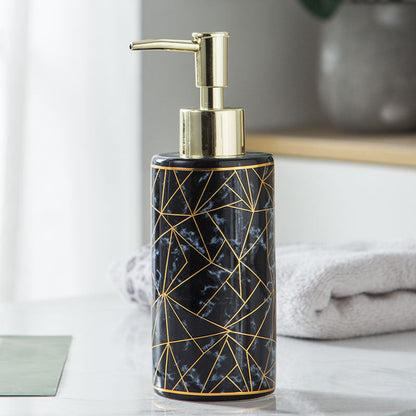 Luxury Bathroom Accessory Ceramic Pump Bottle