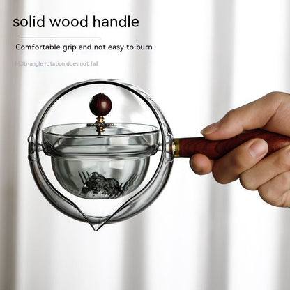 Rotating Infuser Tea Pot Kitchen Gadget