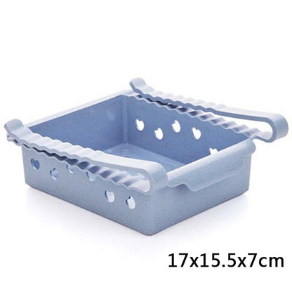 Hanging Plastic Refrigerator Shelf Storage Rack