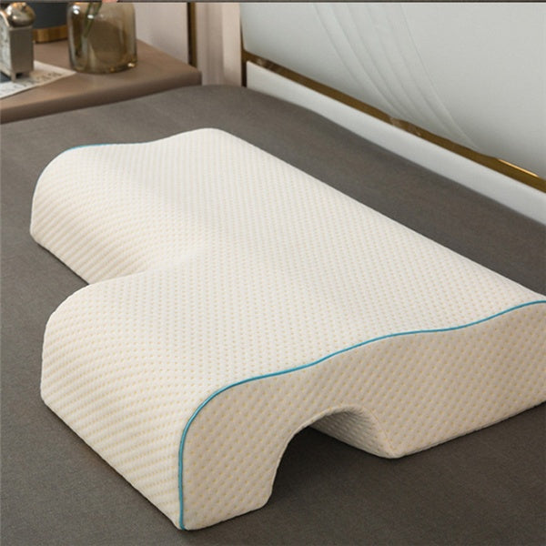 Couple Arm Tunnel Pillow – Memory Foam Cervical Neck & Cuddle Pillow | 8 Styles