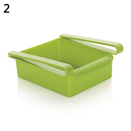 Hanging Plastic Refrigerator Shelf Storage Rack