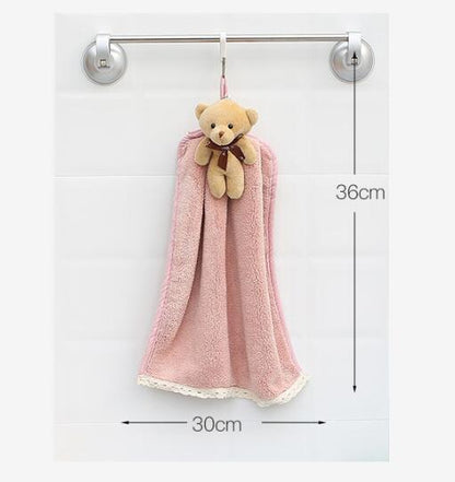 Soft Coral Fleece Dish Cloth/Hand Towel