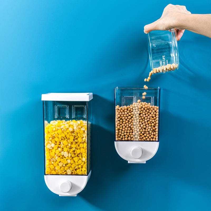 Kitchen Dry Food Storage Box with Easy Dispenser Button