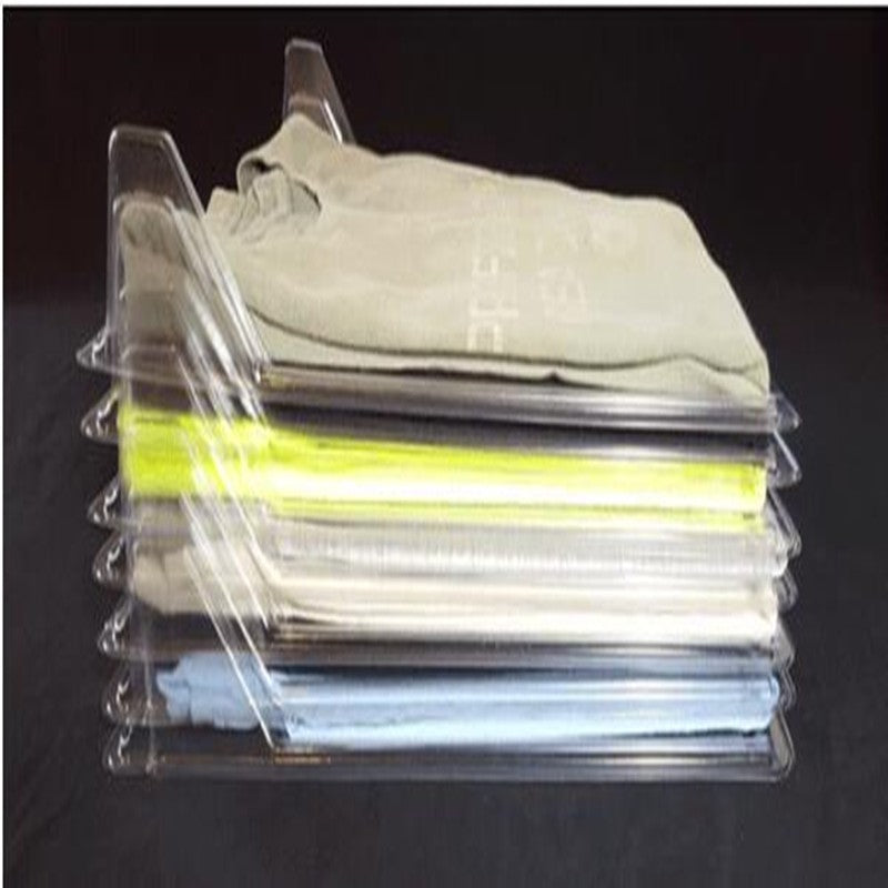Space-Saving T-Shirt Folder and Clothes Storage System