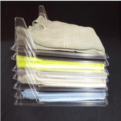 Space-Saving T-Shirt Folder and Clothes Storage System