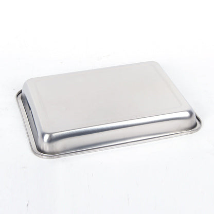 Thick Stainless Steel Rectangular Deep Storage Trays