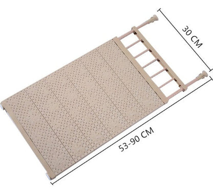 Adjustable Wall-Mounted Kitchen Storage Rack