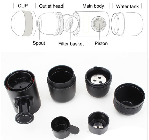 Condensed Portable Mini Espresso Coffee Machine
