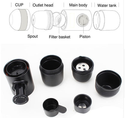 Condensed Portable Mini Espresso Coffee Machine