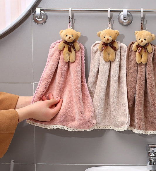Soft Coral Fleece Dish Cloth/Hand Towel