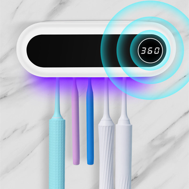 Smart UV Sterilizer Toothbrush Holder & Toothpaste Dispenser