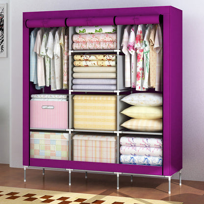 Extra Capacity Portable Clothes Hanging Wardrobe