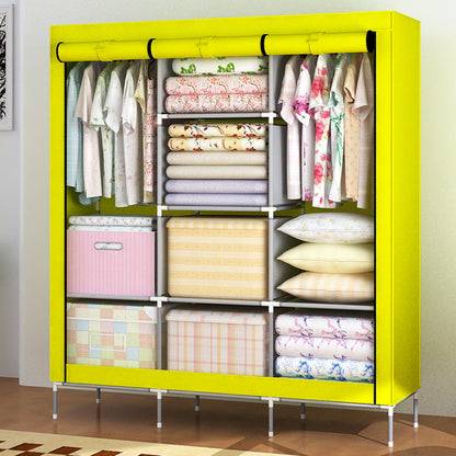 Extra Capacity Portable Clothes Hanging Wardrobe