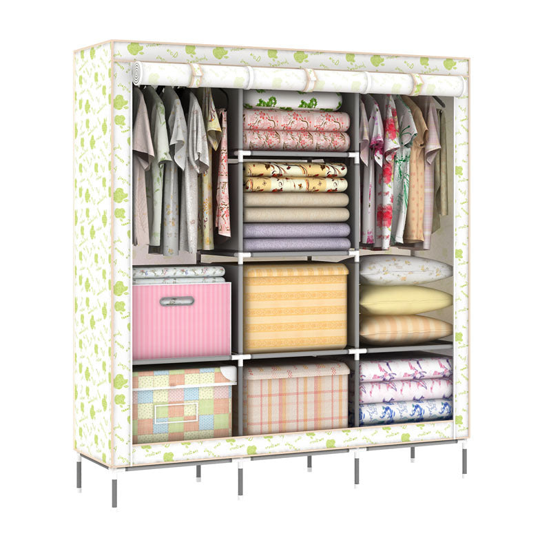 Extra Capacity Portable Clothes Hanging Wardrobe