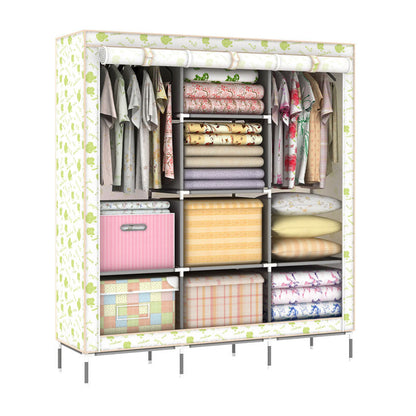 Extra Capacity Portable Clothes Hanging Wardrobe