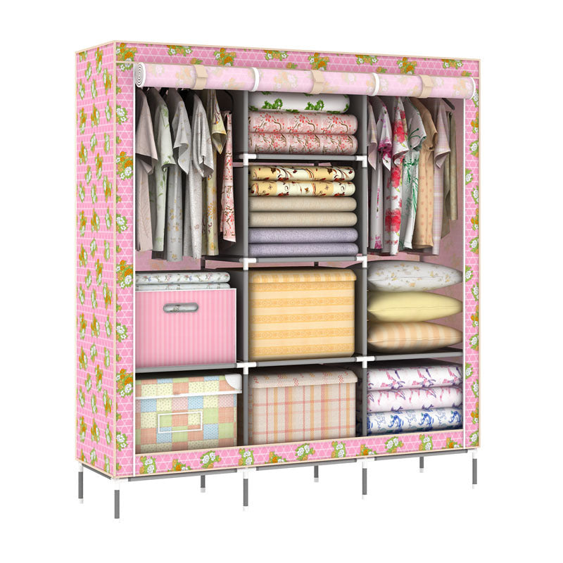 Extra Capacity Portable Clothes Hanging Wardrobe