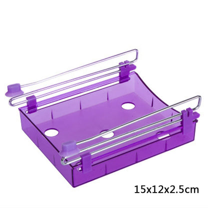 Hanging Plastic Refrigerator Shelf Storage Rack
