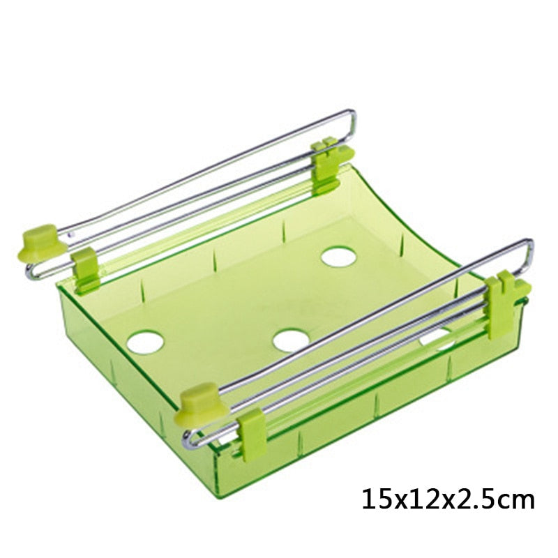 Hanging Plastic Refrigerator Shelf Storage Rack