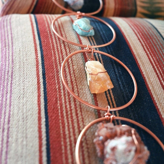Natural Crystal Gemstone Wall Decor Art
