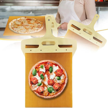 Sliding Pizza Shovel and Non-Stick Cutting Board