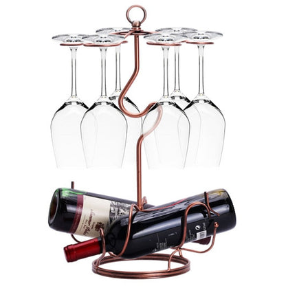 European Creative Upside Down Wine Glass Rack Decoration