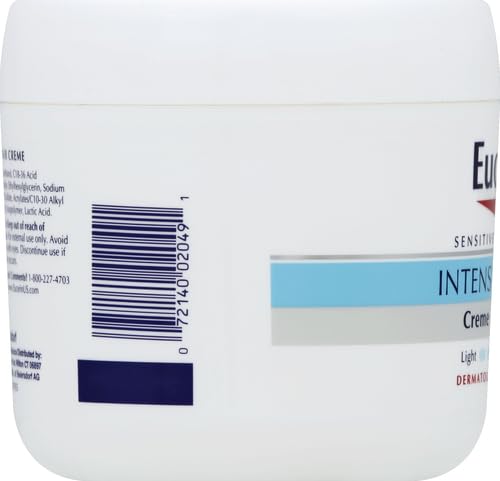 Eucerin Advanced Repair Body Cream, Urea Enriched, Unscented Body Cream for Dry Skin With Triple Moisturizing Complex, 8 OZ Tube