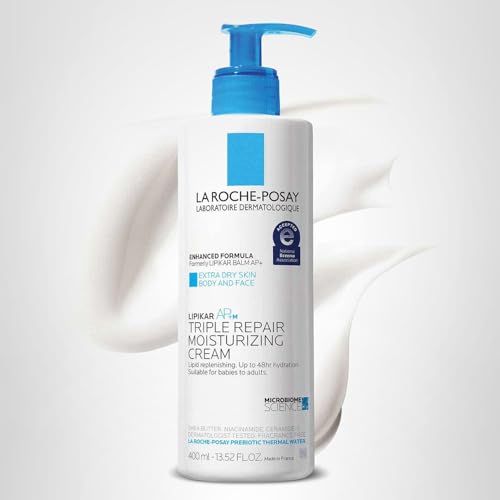 La Roche-Posay Lipikar AP+MAX Triple Repair Moisturizing Body Cream | Face & Body Lotion for Dry Skin with Shea Butter & Niacinamide | Gentle Moisturizer for Very Dry, Rough & Sensitive Skin