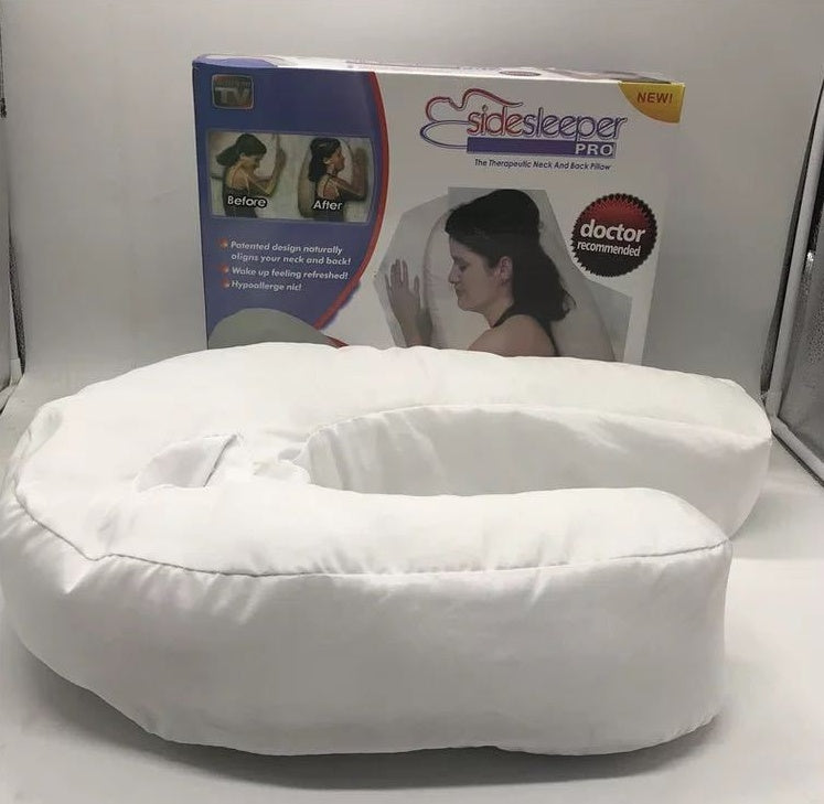 Cotton & Silk Side Sleeper Pillow – Neck & Spine Alignment Health Pillow | Chiropractor Developed