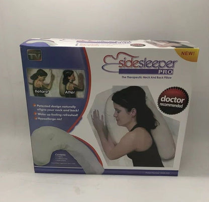 Cotton & Silk Side Sleeper Pillow – Neck & Spine Alignment Health Pillow | Chiropractor Developed