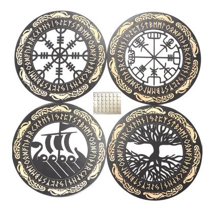 Nordic Viking Wooden Wall Art Decor