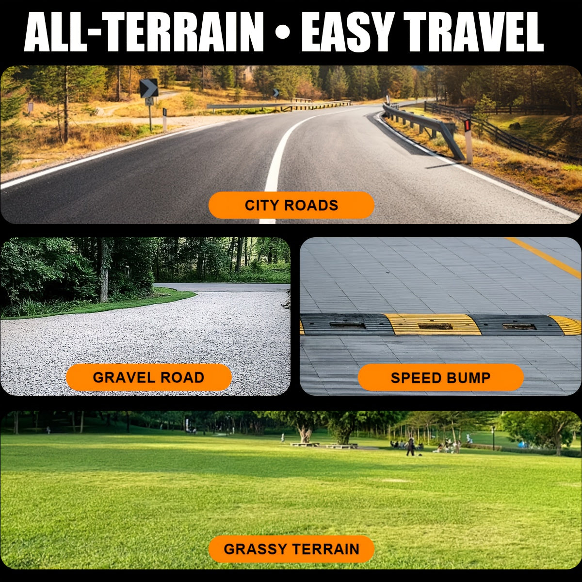 Adult Electric Wheelchair & Mobility Scooter - Lightweight Foldable Suitable for Seniors with 360° Joystick Control, Left/Right Hand Operation, All-Terrain Power Chair, Compact Device for / Use ( -)