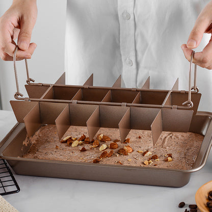 Thickened Solid Bottom Square Brownie Baking Pan