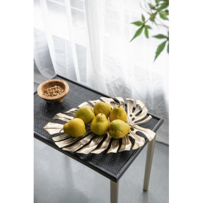 Modern Gold Metal Tropical Leaf Wall Art