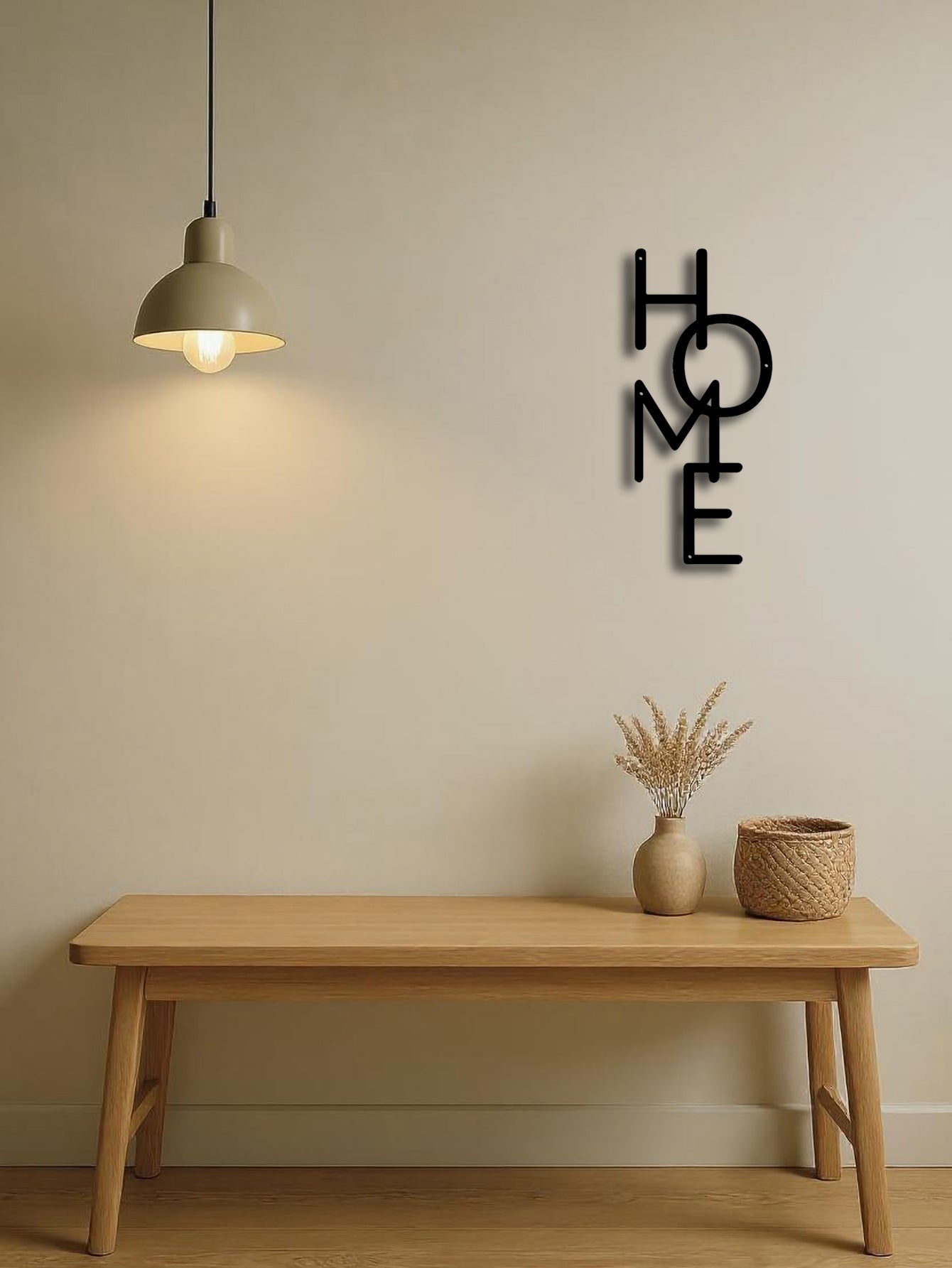Metal HOME Letter Wall Sign Decor
