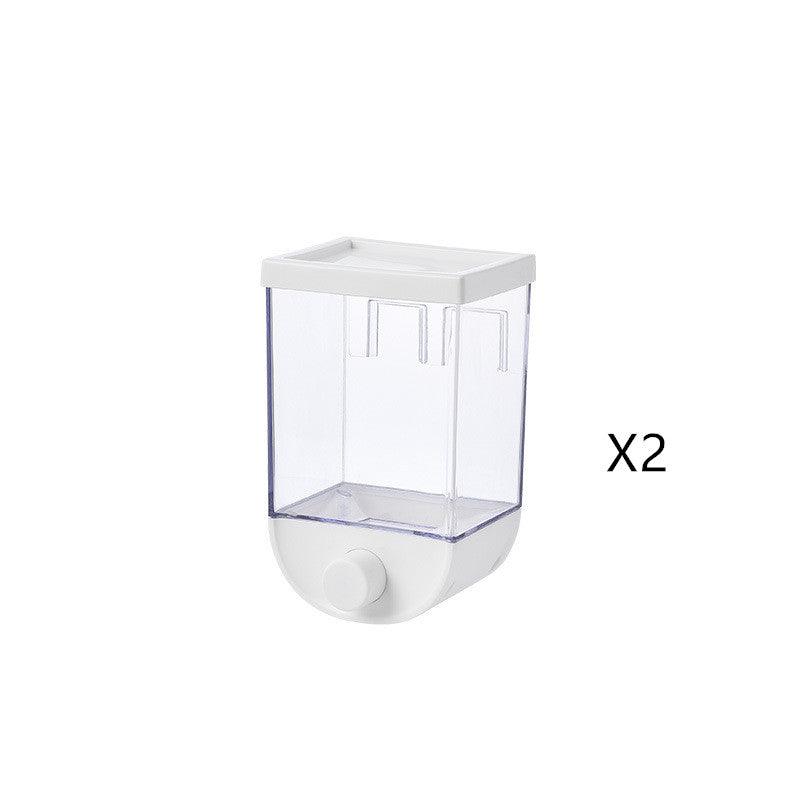 Kitchen Dry Food Storage Box with Easy Dispenser Button