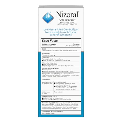 Nizoral 2-in-1 Anti Dandruff Shampoo and Conditioner, 14 Fl Oz, 1% Ketoconazole