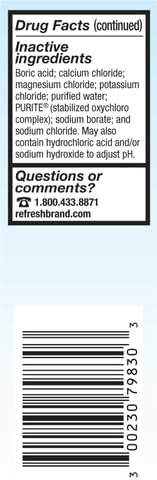 Refresh Tears, Lubricant Eye Drops, 2 Bottles .5 fl oz (15 ml)