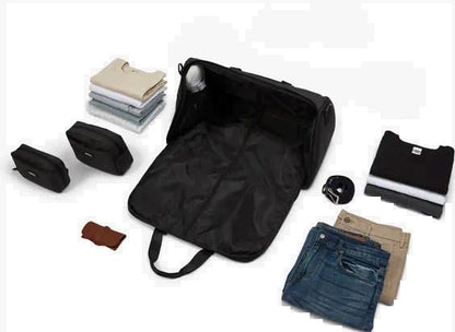 Halfday Convertible 2-in-1 Garment Duffel Weekender Bag 45L | Wrinkle-Free Travel, Hanging Suit Compartment, Shoe Pockets, Trolley Sleeve. Durable & Water-Resistant Carry-On, Hunter