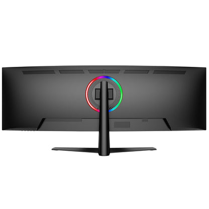 CRUA 45" Curved Gaming Monitor, 240Hz DQHD 5120×1440 UltraWide 32:9 VA Screen Computer Monitors, 120% sRGB,1500R, AMD FreeSync Compatible, Built-in Speakers, HDMI 2.1 & DP 1.4, Wall Mountable – Black