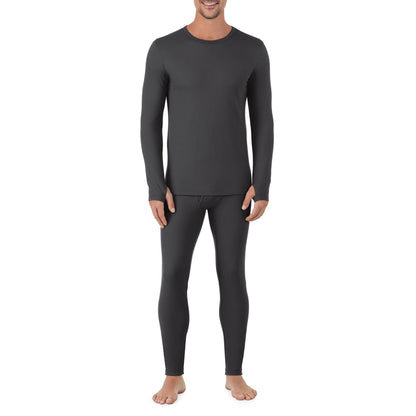 Cuddl Duds Thermal Underwear Shirt and Leggings Set for Men - Heavyweight Fleece Lined Long Johns - Winter Clothes Base Layer